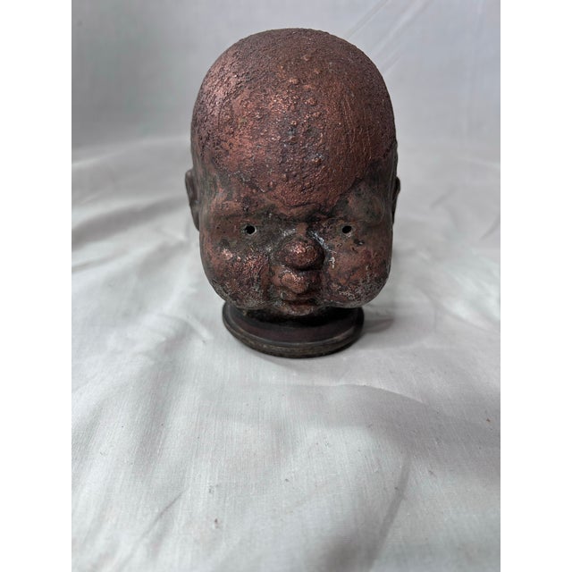 Rare and very cool early to mid 20th century bronze mold used in the production of rubber baby dolls