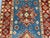 Blue and Rust Red Kazak Wool Runner Rug, Tribal Hallway Rug, 2'6" X 10'6" For Sale - Image 9 of 17