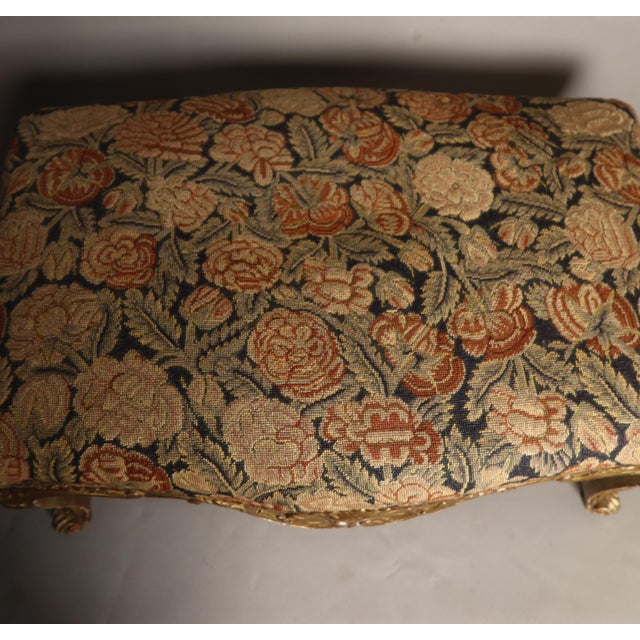 Antique Giltwood Stool, 1800s For Sale - Image 9 of 10