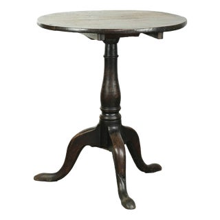 18th Century English Oak Side Table For Sale