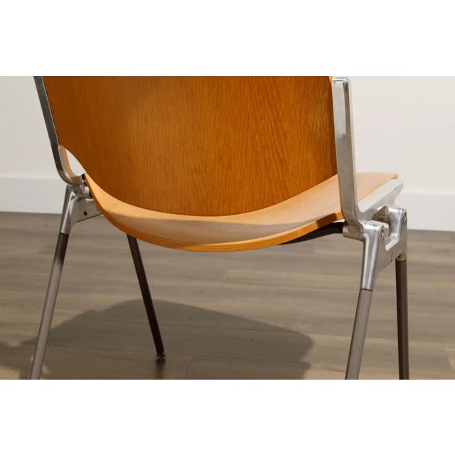 Giancarlo Piretti for Castelli 'Dsc 106' Stacking Dining Chairs, C 1965, Signed For Sale - Image 17 of 17