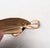 Vintage 1950s Signed Napier Goldtone Ribbed Leaf Curled Stem Brooch For Sale In Philadelphia - Image 6 of 6