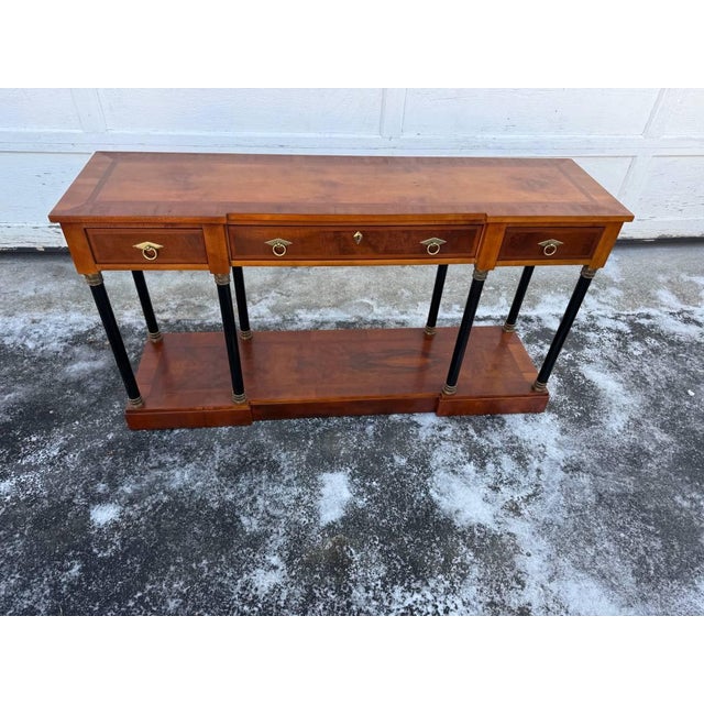 Late 20th Century Late 20th Century Biedermeier Style Console Table by Century Furniture For Sale - Image 5 of 18