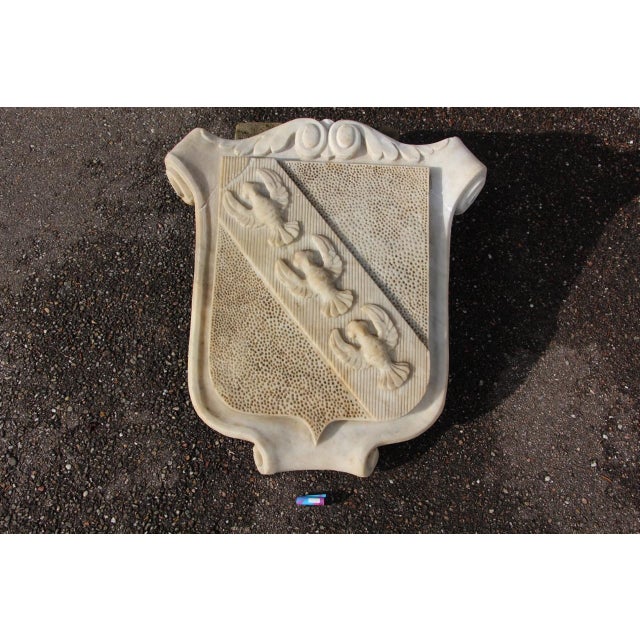 Large Sculpted Marble Coat of Arms of Lorraine, 19th Century For Sale - Image 3 of 10