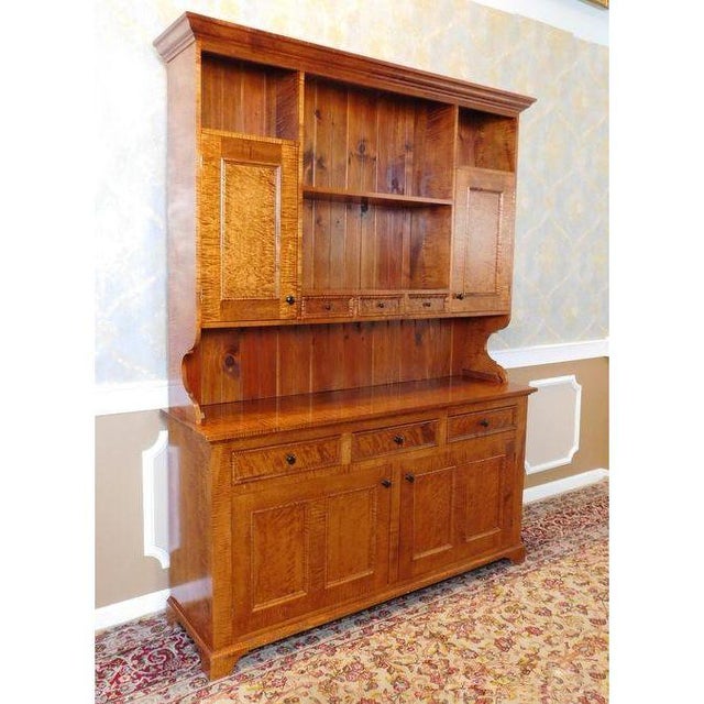 Custom Toad Hall Tiger Maple Dining Room Hutch Chairish