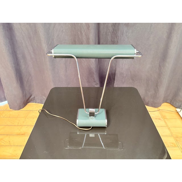 N 71 lamp by eileen gray for jumo, circa 1935. In original and very good condition. A few minor superficial scratches and...