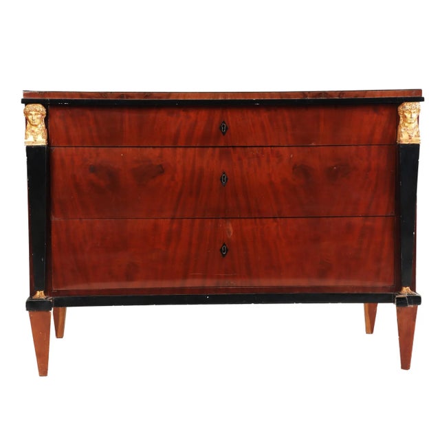 Brown 19th Century French Empire Neoclassical Style Chest of Drawers For Sale - Image 8 of 8