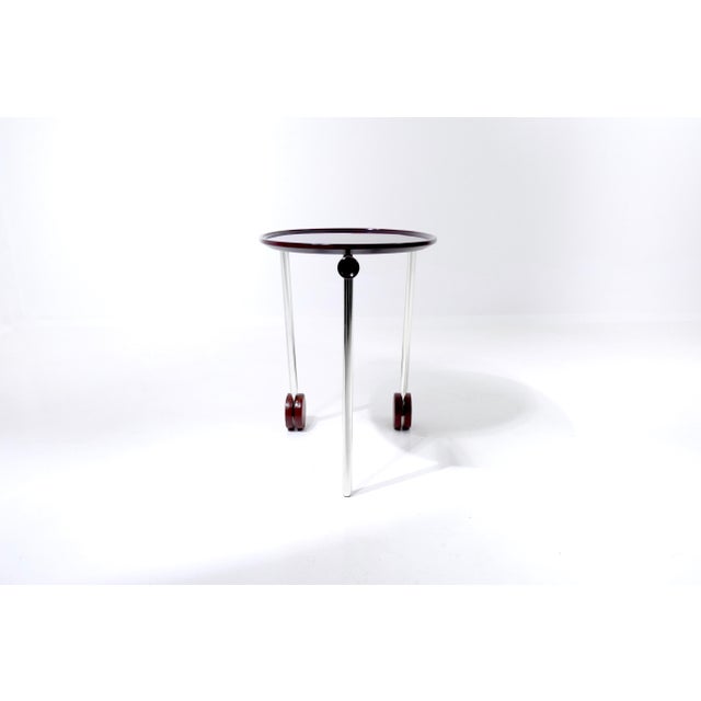 Antonio Citterio Italian Vintage Baisity Side Table by Antonio Citterio for B&B Italia, 1980 For Sale - Image 4 of 18