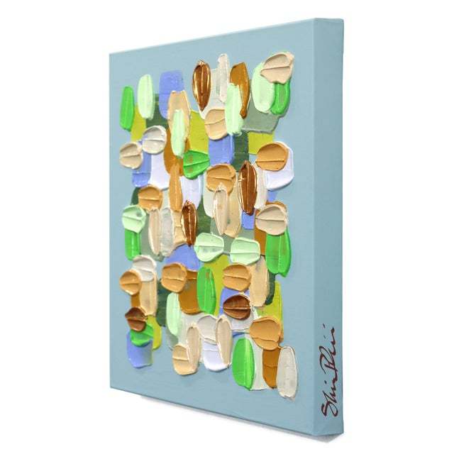 Thread - Impasto Color Drenched Textural Thick Acrylic Paint Abstract Original Artwork by Shiri Phillips For Sale In Los Angeles - Image 6 of 9