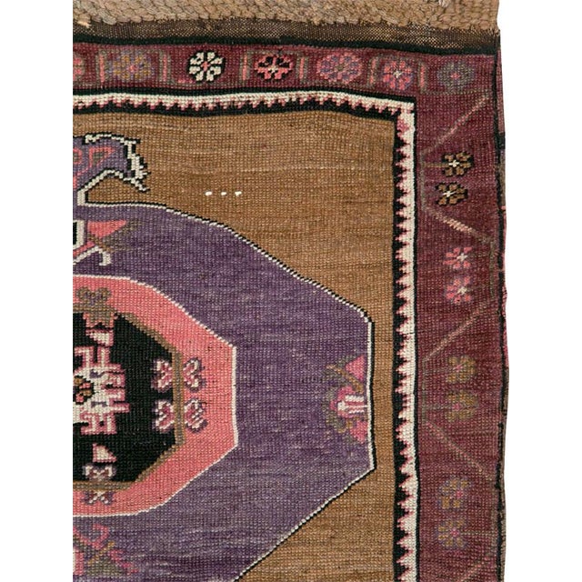 Tribal Galerie Shabab Collection Mid-20th Century Turkish Anatolian Long Gallery Carpet For Sale - Image 3 of 10
