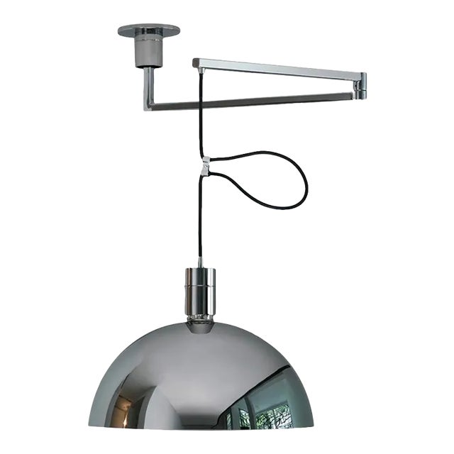 Franco Albini and Franca Helg As41z Pendant Lamp for Nemo in Chrome For Sale