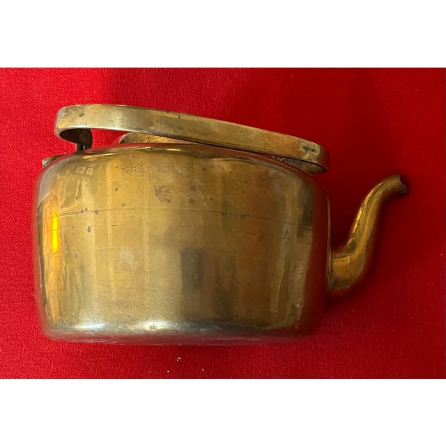 Antique 19th Century English Colonial Brass Tea Kettle For Sale - Image 11 of 18