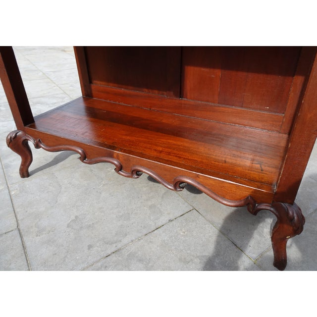 Art Nouveau Small Cabinet Display with Glass, 1920s For Sale - Image 15 of 18