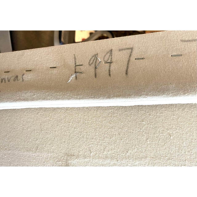 Textile John Zinsser, Large Oil Painting Color field, Minimalist, Abstract Expressionist John Zinsser, 1997 For Sale - Image 7 of 7