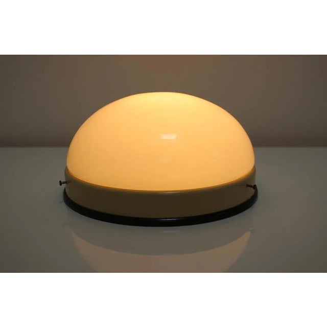 Mid-Century Modern Mid-Century Glass Ceiling Lamp, Flush Mount or Wall Lamp, 1960s For Sale - Image 3 of 8