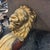 Wood Faux Marble Console Bracket With Decorative Single Lion Leg For Sale - Image 7 of 11