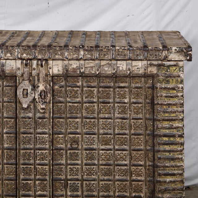 Once a traditional storage chest in Rajasthan, this antique pitara has been reworked into a beautifully proportioned...