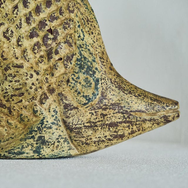 1950s Decorative Fish Sculpture in Wood, 1950s For Sale - Image 5 of 7