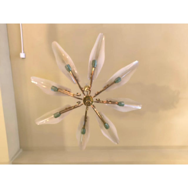 Sputnik Glass Chandelier, 1960s For Sale - Image 4 of 8