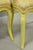 Yellow Vintage French Hollywood Regency Yellow Tufted Drape Carved Side Chairs - A Pair For Sale - Image 8 of 16