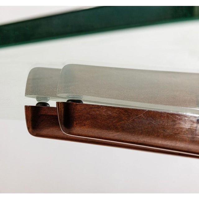 Vintage Table in Walnut Wood with Marble Base by Giorgio Raponi, 1950s For Sale - Image 14 of 17