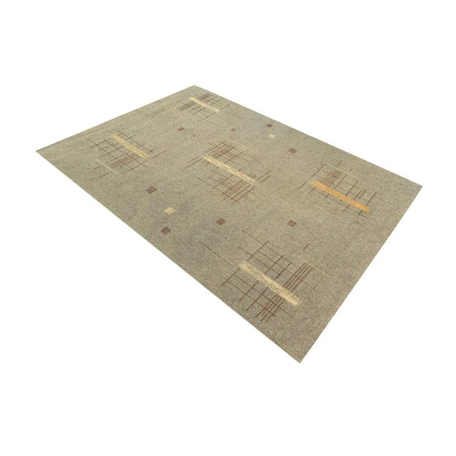 Mid-Century Modern Mid-Century Modern Wool Rug, 1950s For Sale - Image 3 of 13