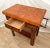 Arts & Crafts Vintage Butcher Block Carving Table Oak Base With Drawer Shelf End Cut Maple Top For Sale - Image 3 of 15