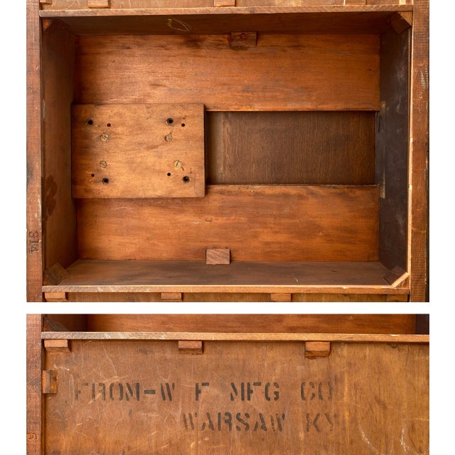 Early 20th Century Antique W F Mfg Co Warsaw Ky Fold Out Top Dining