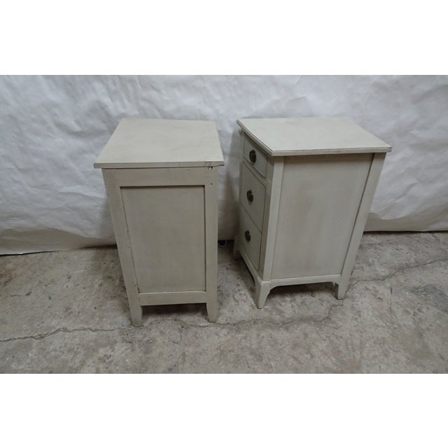 Gustavian Style Angle Front Nightstands For Sale In Miami - Image 6 of 8