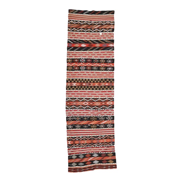 Mid 20th Century Vintage Turkish Kilim Runner For Sale