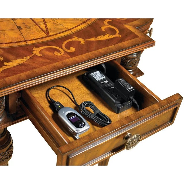 Not Yet Made - Made To Order Maitland-Smith Map Writing Desk For Sale - Image 5 of 6