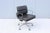 Mid-Century Modern Mid-Century Distressed Gray Leather Eames Soft Pad Management Chair by Herman Miller For Sale - Image 3 of 18