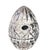 Bohemian Czech Large Clear Crystal Egg Paper Weight For Sale - Image 4 of 7