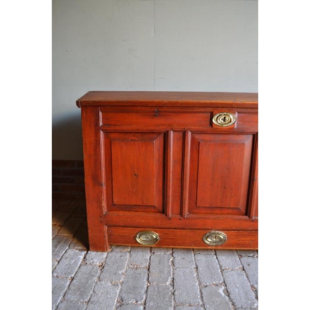 Fruit Tree Wooden Blanket Chest For Sale - Image 3 of 9
