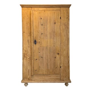 Art Nouveau Farmhouse Cupboard in Wood For Sale