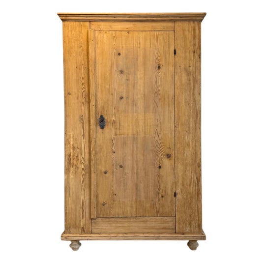 Art Nouveau Farmhouse Cupboard in Wood For Sale