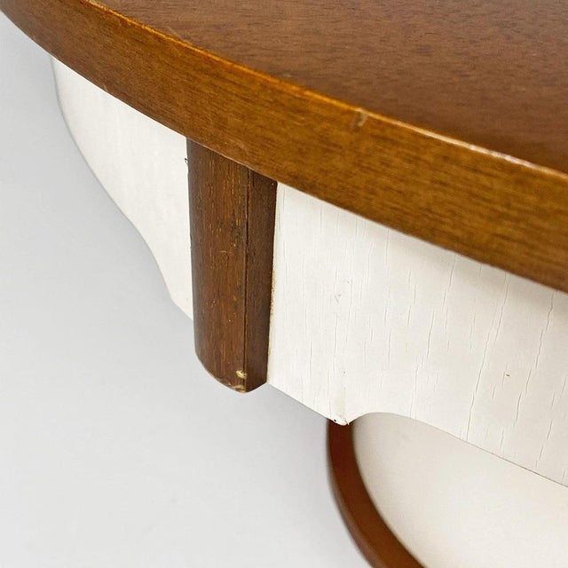 Italian Wood Coffee Table with Bottle Holder, 1960s For Sale - Image 9 of 18