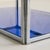 Cristal Arte Italian Blue Glass + Chrome Coffee Table Attributed to Cristal Arte, 1970s For Sale - Image 4 of 8