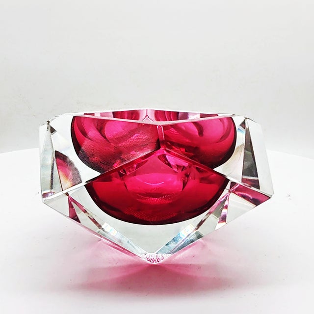 Pink Ashtray in Murano Glass by Flavio Poli for Seguso, 1960s For Sale - Image 3 of 10