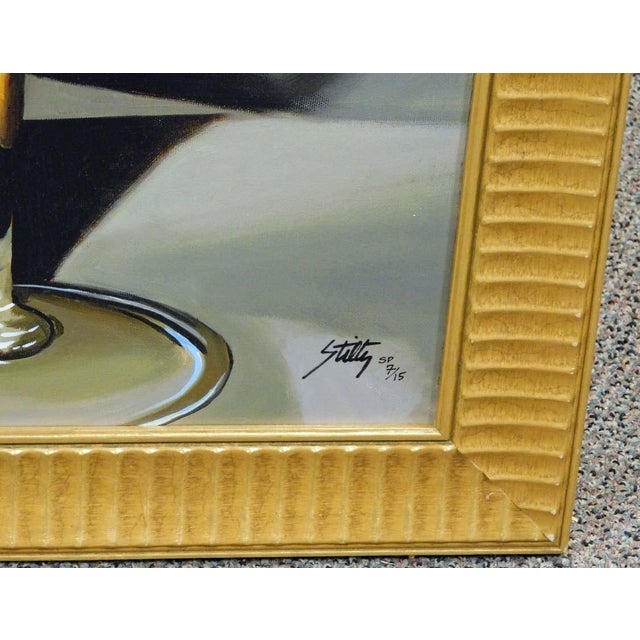 Impressionist Thomas Stiltz Champagne of Kings Hand Signed Artwork Cristal Sold Out For Sale - Image 3 of 4