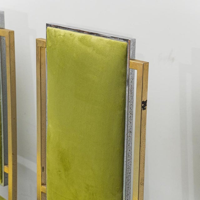 Vintage Chairs in Silver and Gold Metal, 1970s, Set of 4 For Sale - Image 6 of 12