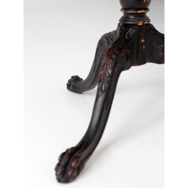 Antique Victorian Tiered Stand With Claw Feet For Sale - Image 13 of 17