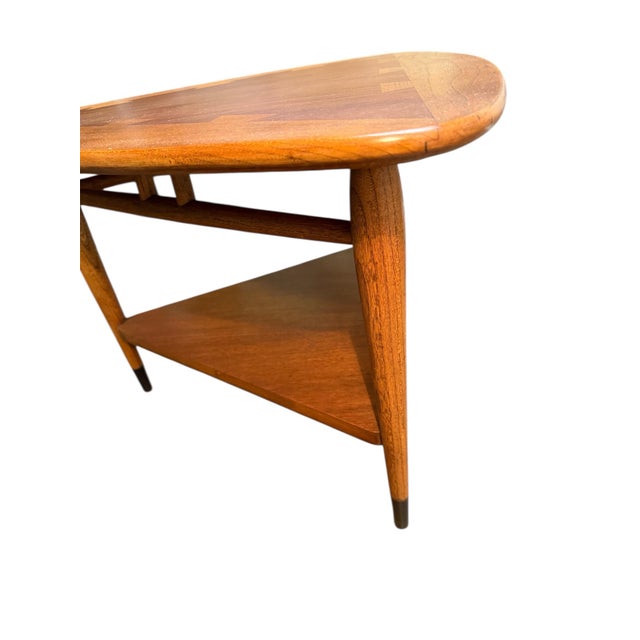 Lane signed guitar pick table in the Acclaim line- Andre Bus designed- Top was cleaned and oiled beautiful condition- 18”...