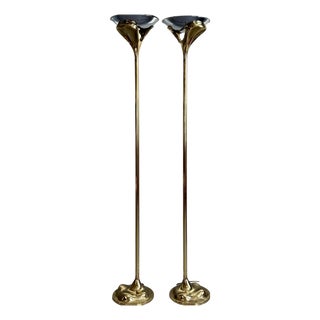 Dimmable Floor Lamps, 1970s, Set of 2 For Sale