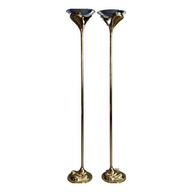Dimmable Floor Lamps, 1970s, Set of 2 For Sale