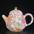 Chinese Late 20th Century Chinese Famille Rose Millefleur Porcelain Teapot & Tea Cup Set - Set of 5 For Sale - Image 3 of 9