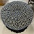 Stunning statement piece upholstered in a gorgeous blue geometric pattern in cut velvet by Schumacher, finished with a...