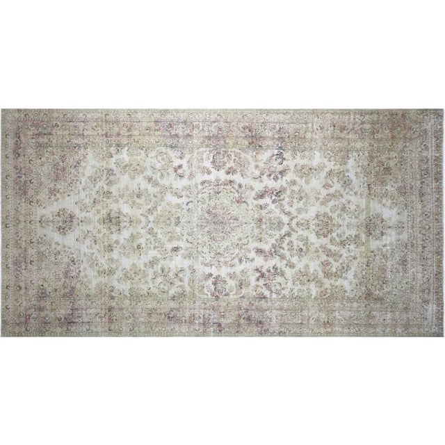 Textile 1940s Persian Kerman Rug For Sale - Image 7 of 7