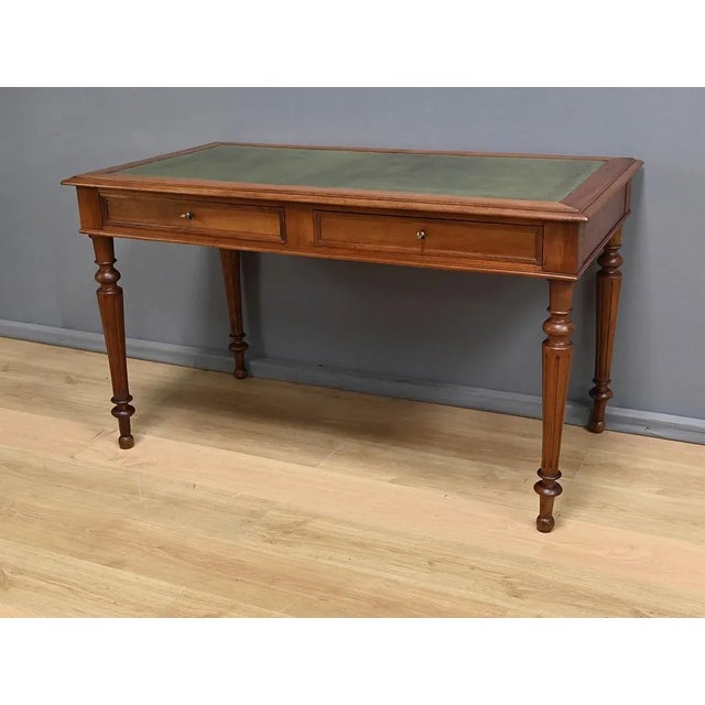 Louis Philippe Style Walnut Desk, Early 20th Century For Sale - Image 10 of 18