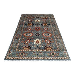 Hand-Knotted Afghan Sultanabad Chobi Wool Area Rug - 8'11" X 11'11" For Sale